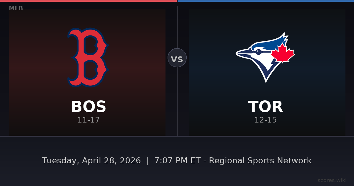Boston Red Sox vs Toronto Blue Jays
