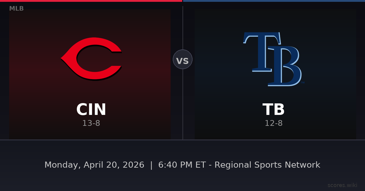 Cincinnati Reds vs Tampa Bay Rays