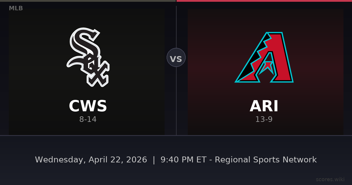 Chicago White Sox vs Arizona Diamondbacks
