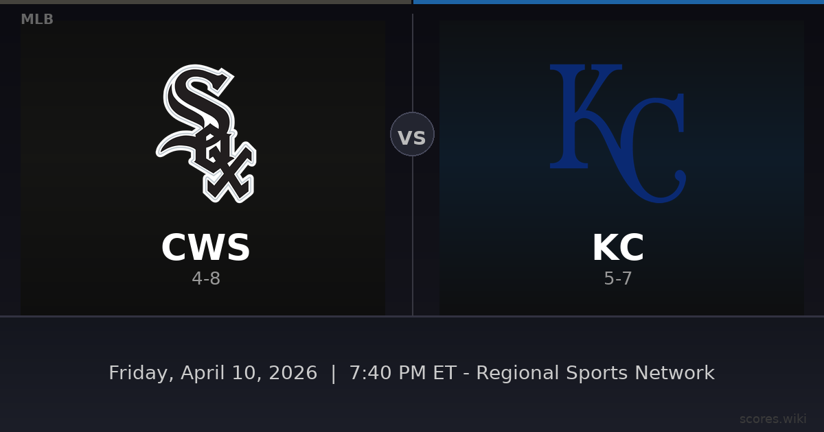 Chicago White Sox vs Kansas City Royals