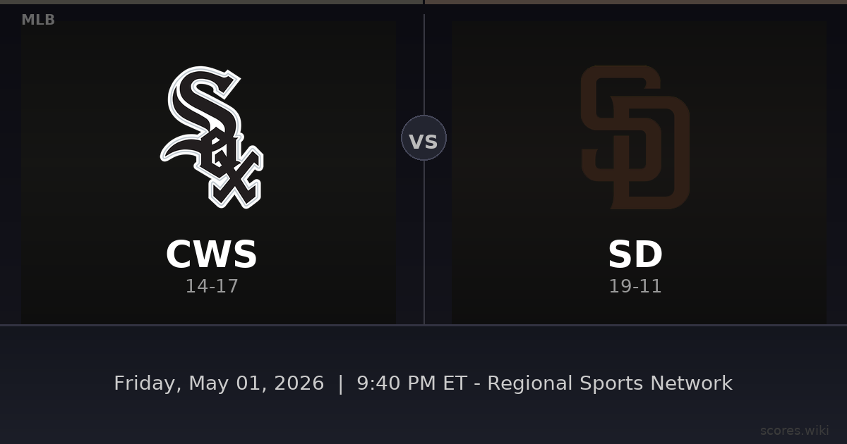 Chicago White Sox vs San Diego Padres
