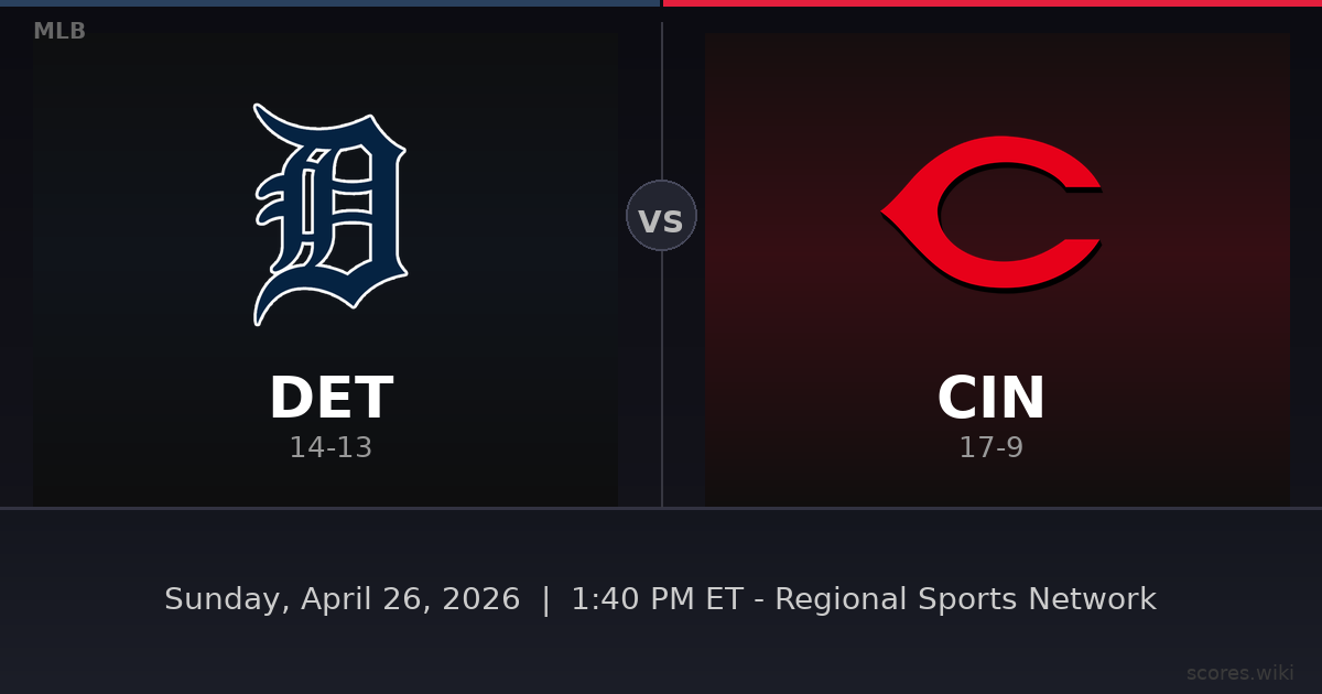 Detroit Tigers vs Cincinnati Reds