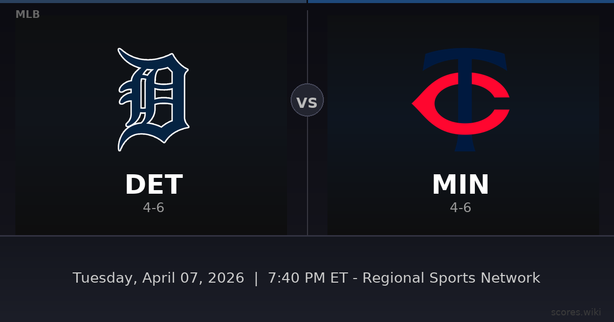 Detroit Tigers vs Minnesota Twins