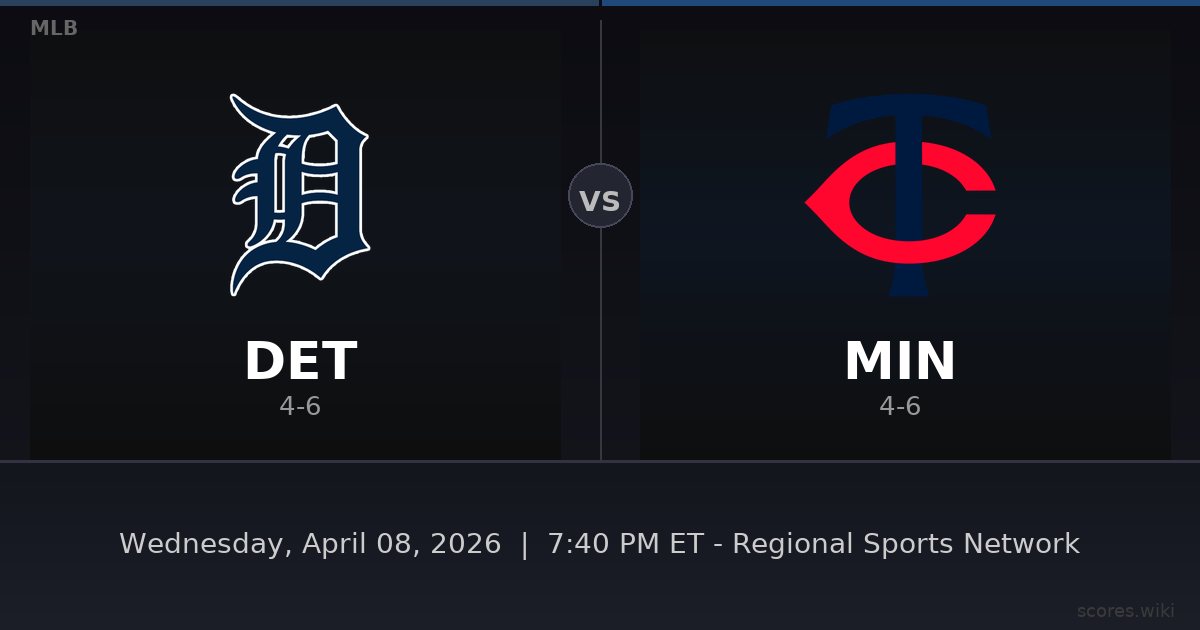 Detroit Tigers vs Minnesota Twins