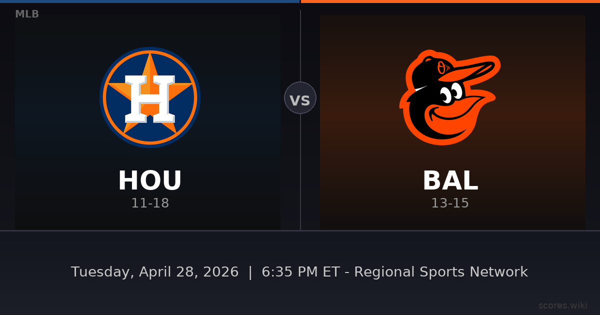 Houston Astros vs Baltimore Orioles