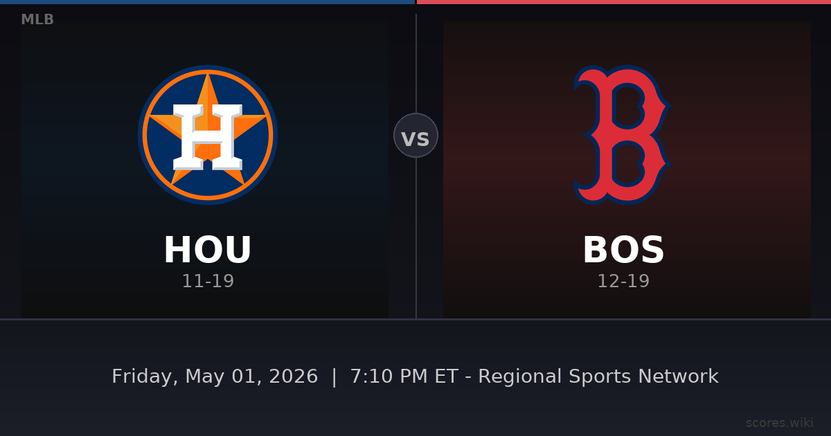 Houston Astros vs Boston Red Sox