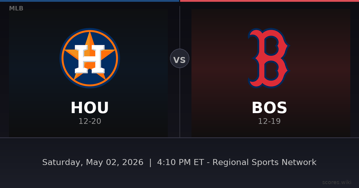 Houston Astros vs Boston Red Sox