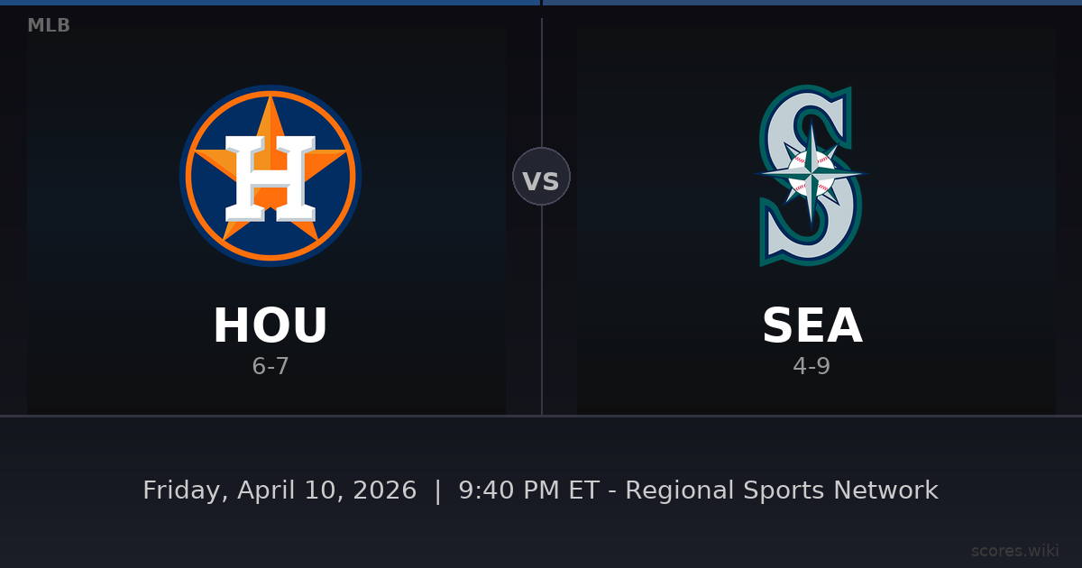 Houston Astros vs Seattle Mariners