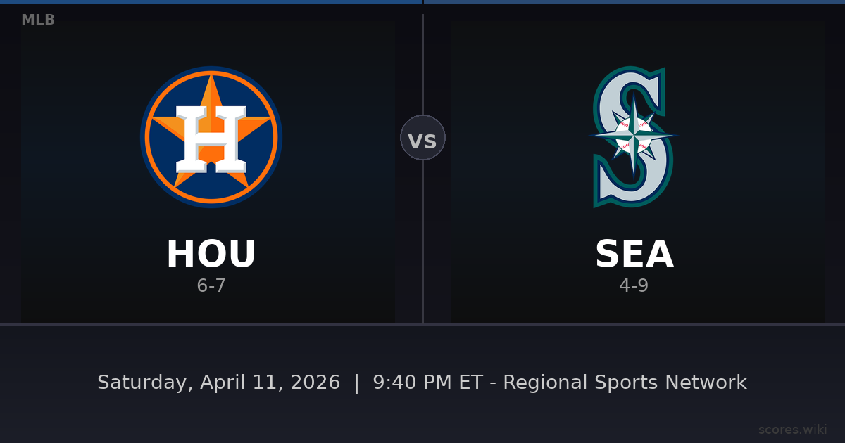 Houston Astros vs Seattle Mariners
