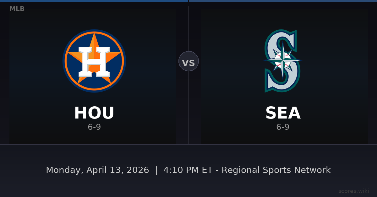 Houston Astros vs Seattle Mariners