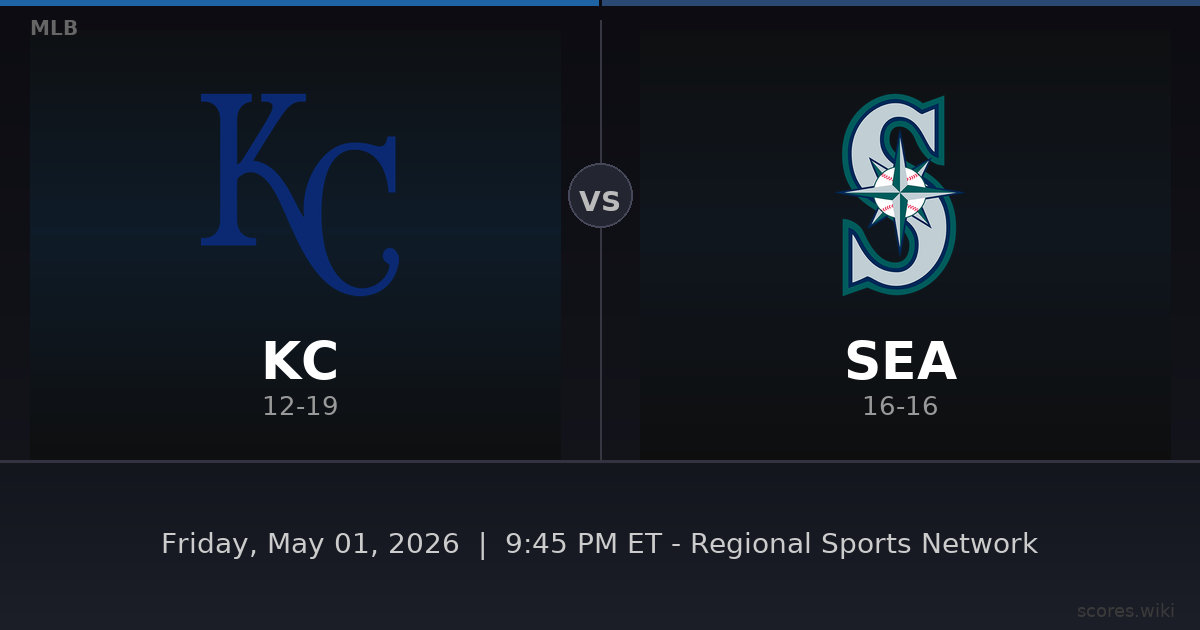 Kansas City Royals vs Seattle Mariners