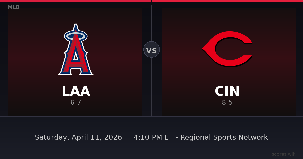 Los Angeles Angels vs Cincinnati Reds