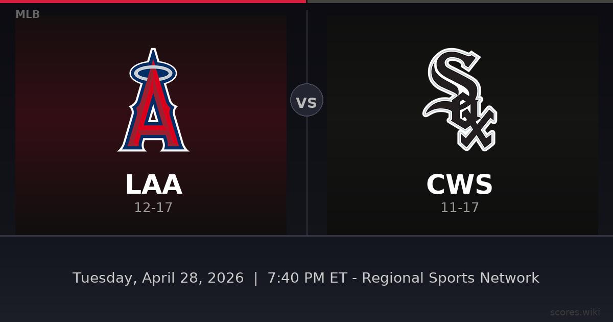 Los Angeles Angels vs Chicago White Sox