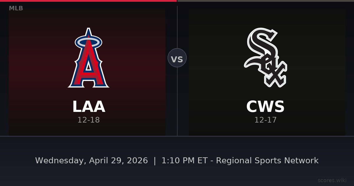 Los Angeles Angels vs Chicago White Sox