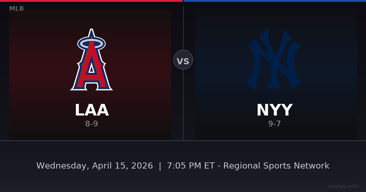 Los Angeles Angels vs New York Yankees
