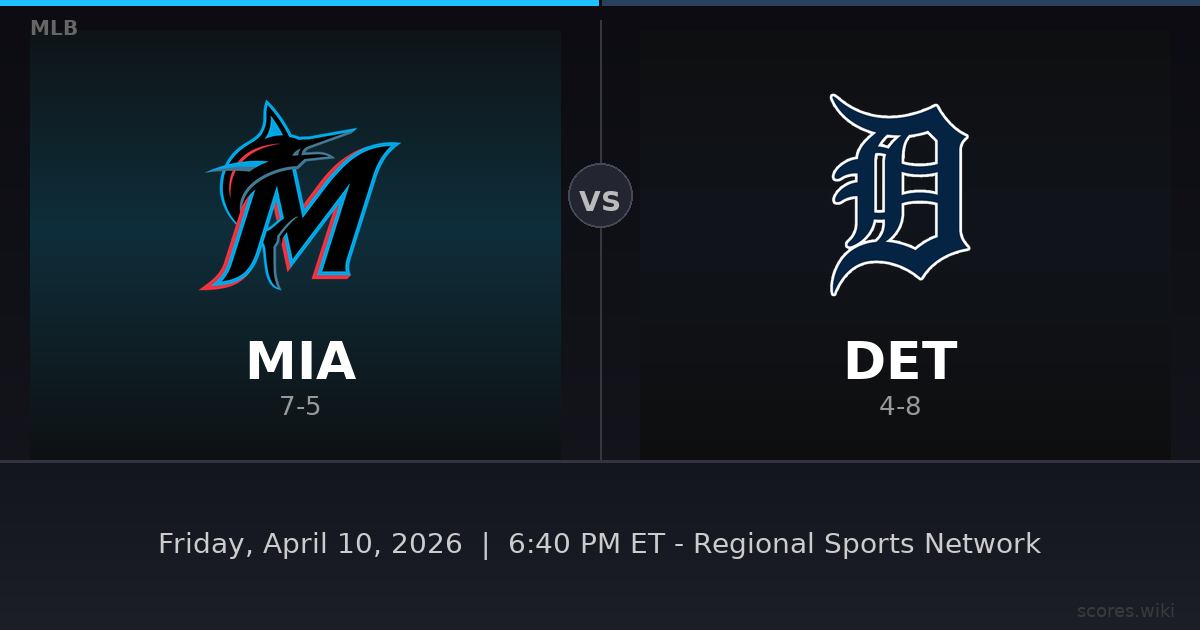 Miami Marlins vs Detroit Tigers