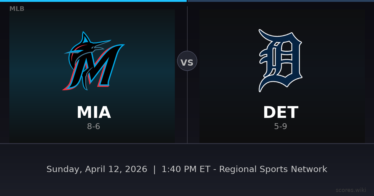 Miami Marlins vs Detroit Tigers