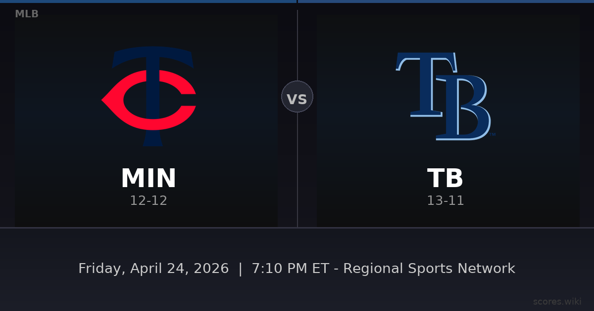 Minnesota Twins vs Tampa Bay Rays