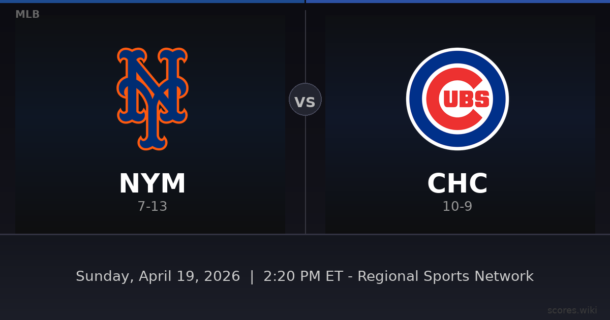 New York Mets vs Chicago Cubs