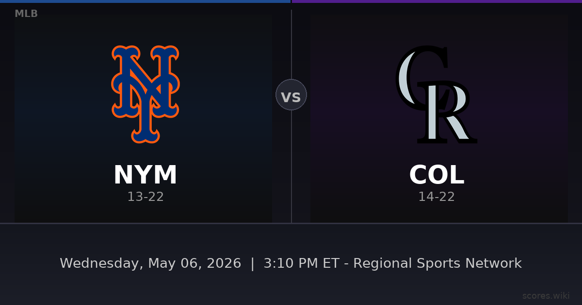 New York Mets vs Colorado Rockies