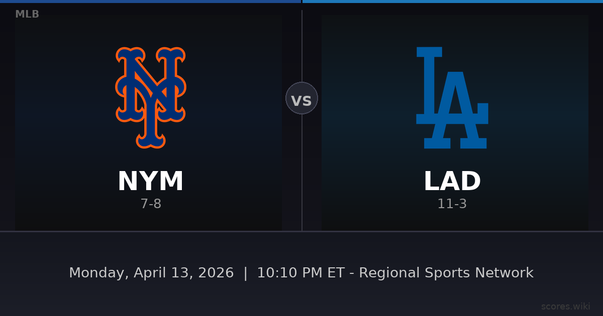 New York Mets vs Los Angeles Dodgers