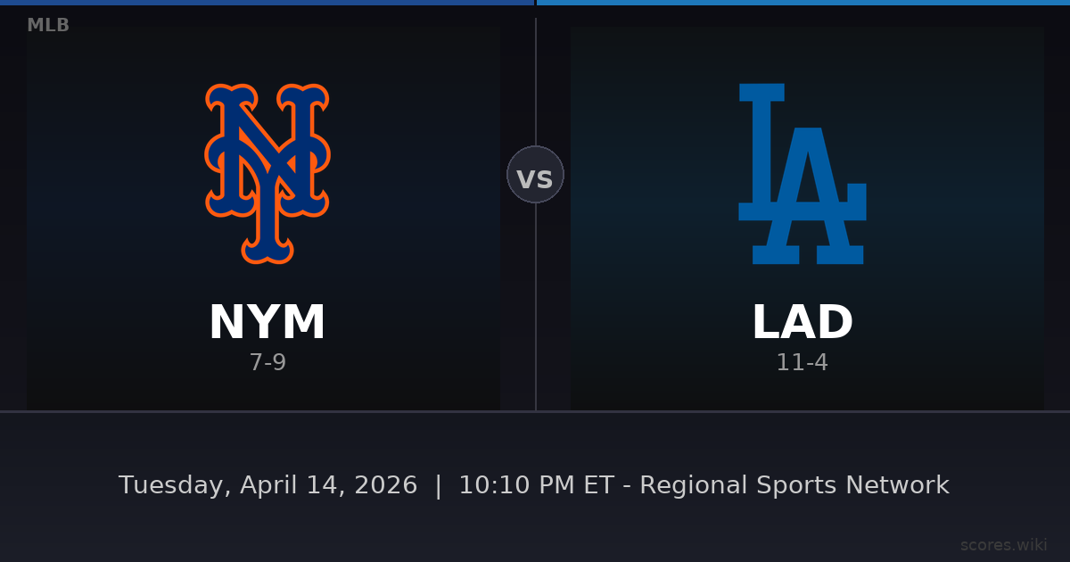 New York Mets vs Los Angeles Dodgers