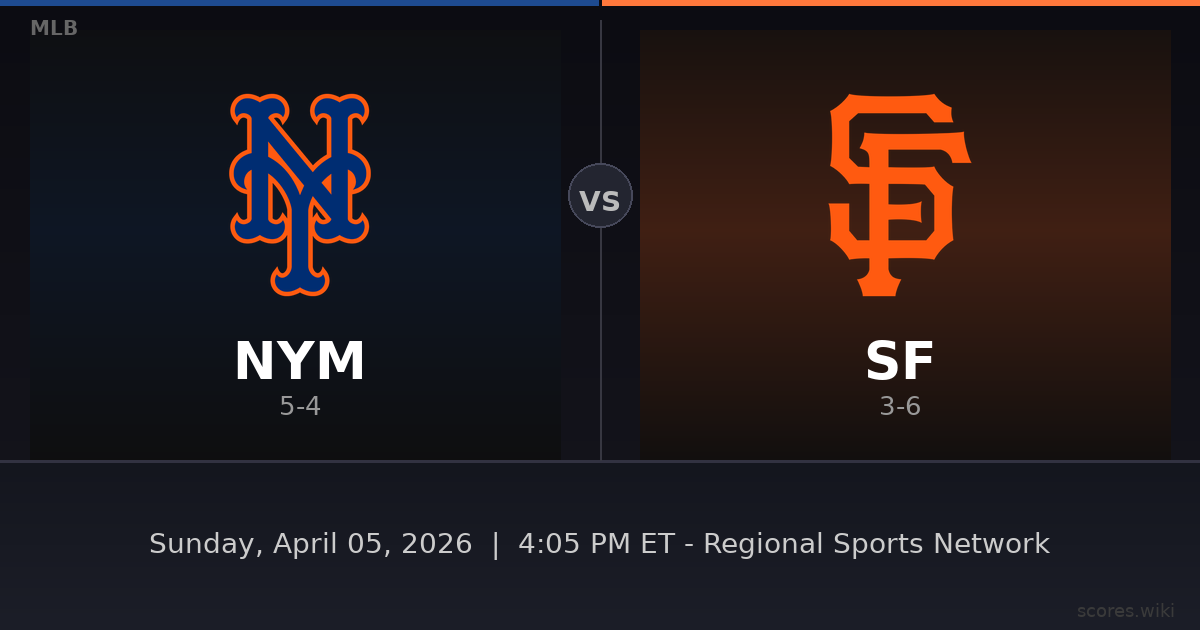 New York Mets vs San Francisco Giants