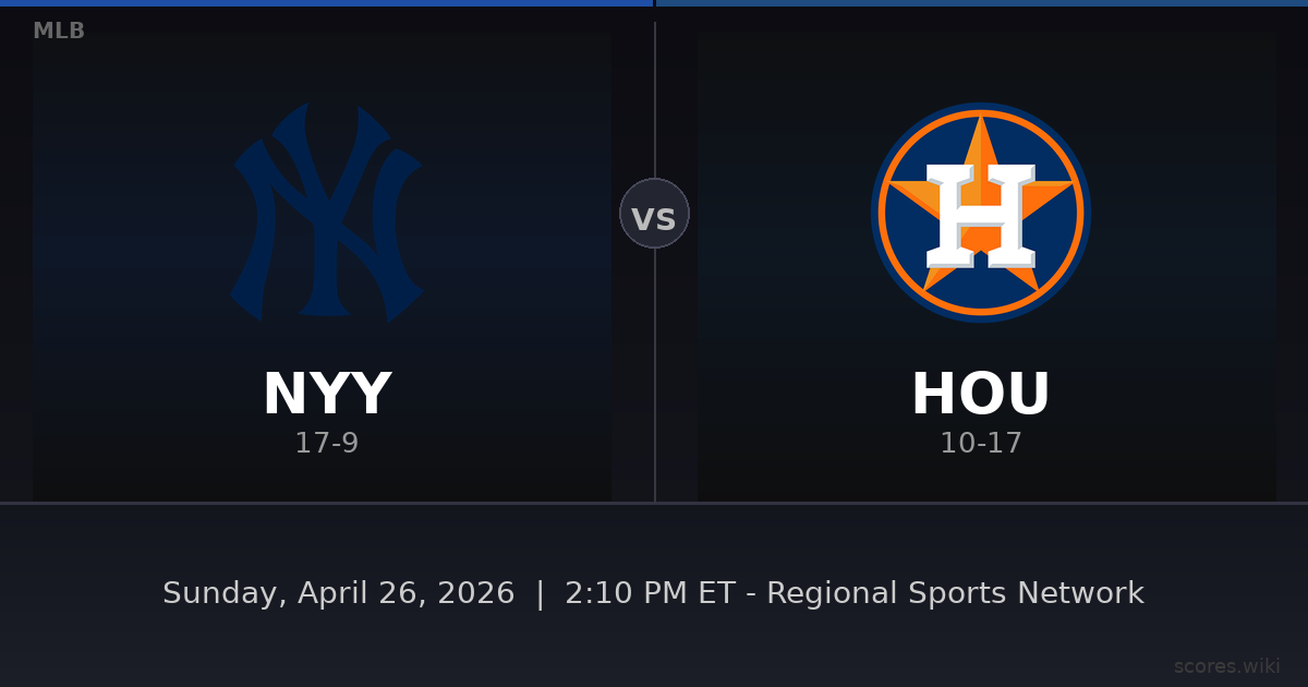 New York Yankees vs Houston Astros