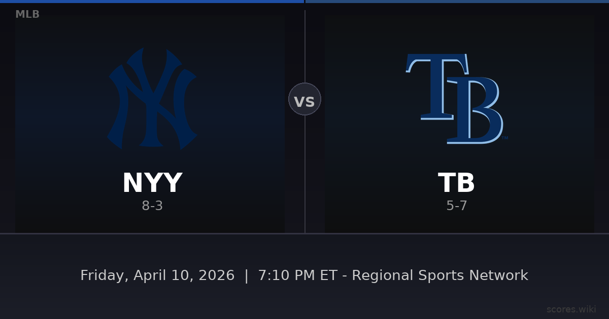 New York Yankees vs Tampa Bay Rays