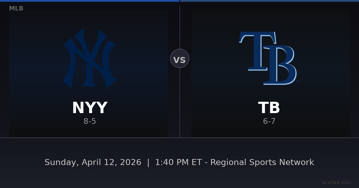 New York Yankees vs Tampa Bay Rays