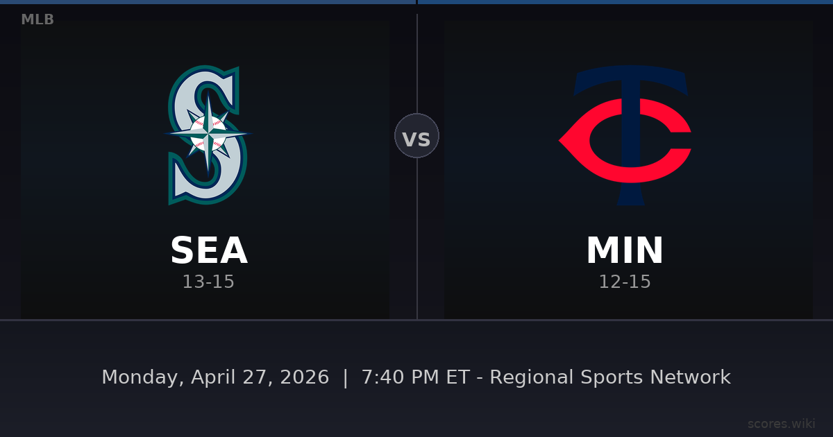 Seattle Mariners vs Minnesota Twins