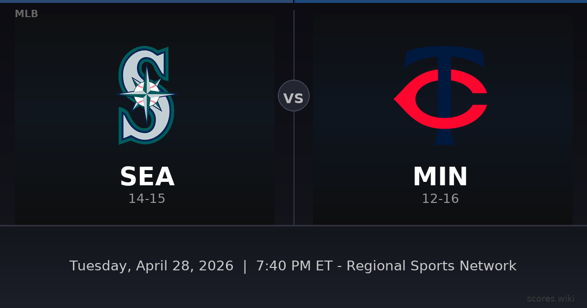 Seattle Mariners vs Minnesota Twins