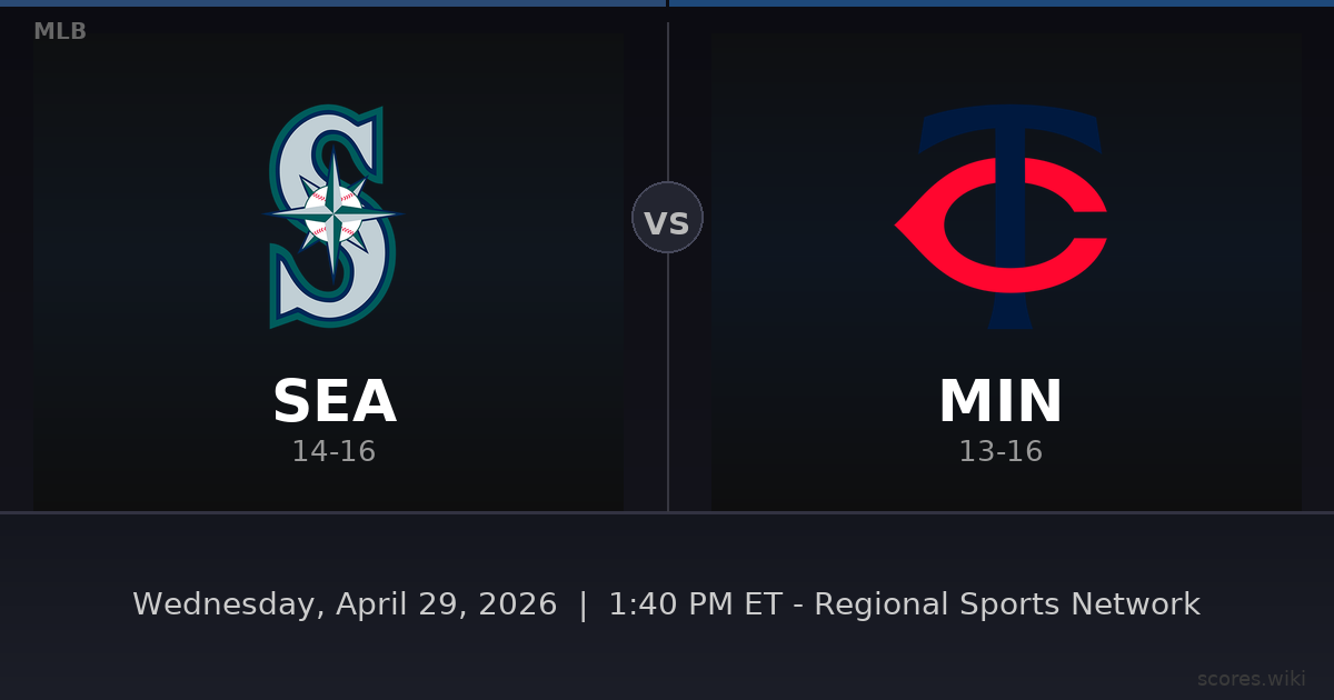 Seattle Mariners vs Minnesota Twins