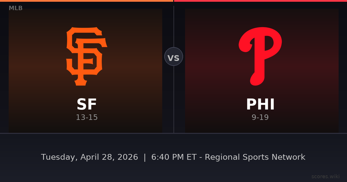 San Francisco Giants vs Philadelphia Phillies