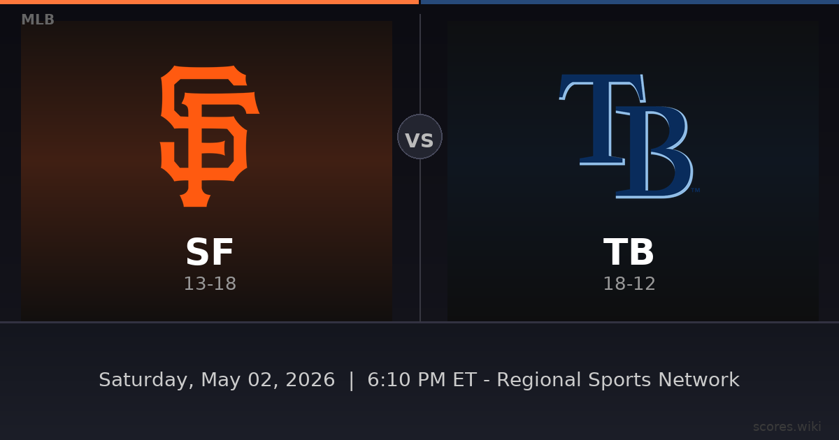 San Francisco Giants vs Tampa Bay Rays