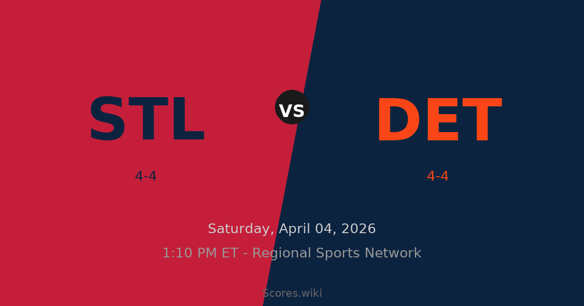 St. Louis Cardinals vs Detroit Tigers