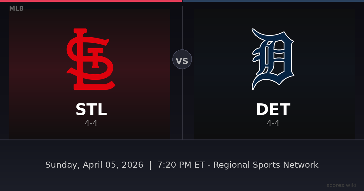 St. Louis Cardinals vs Detroit Tigers