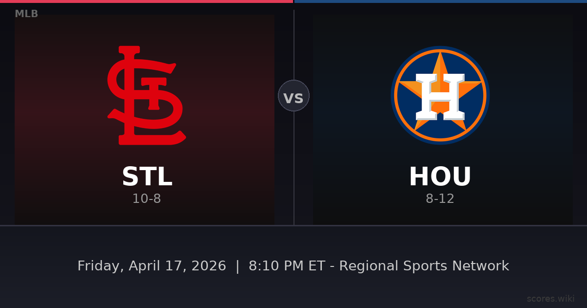 St. Louis Cardinals vs Houston Astros