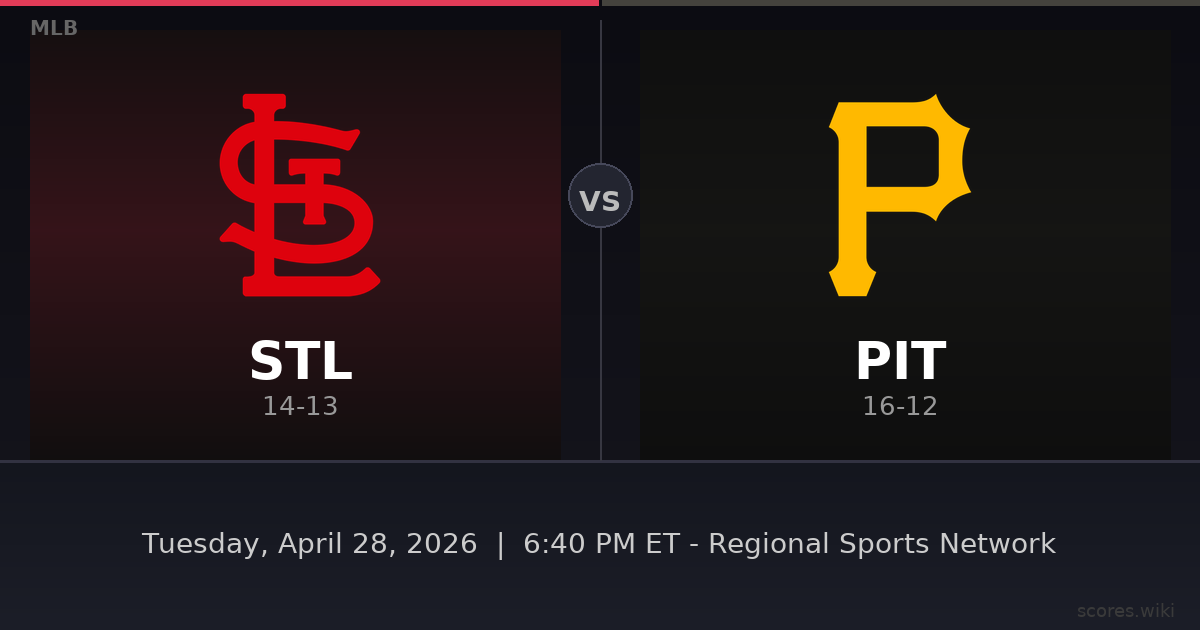 St. Louis Cardinals vs Pittsburgh Pirates
