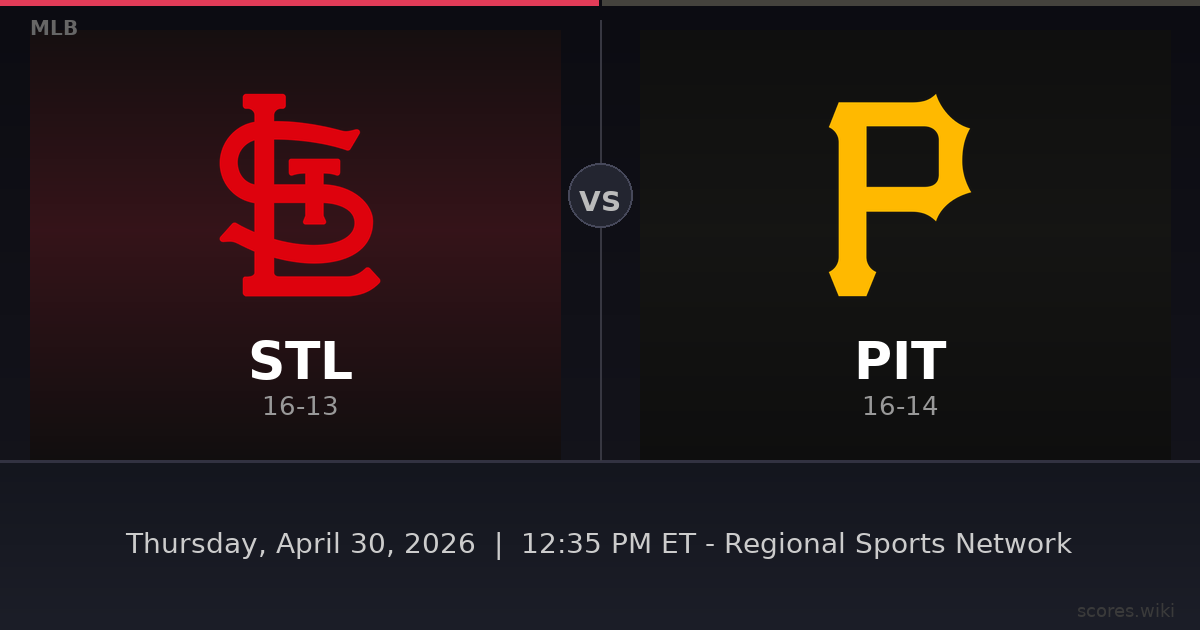 St. Louis Cardinals vs Pittsburgh Pirates