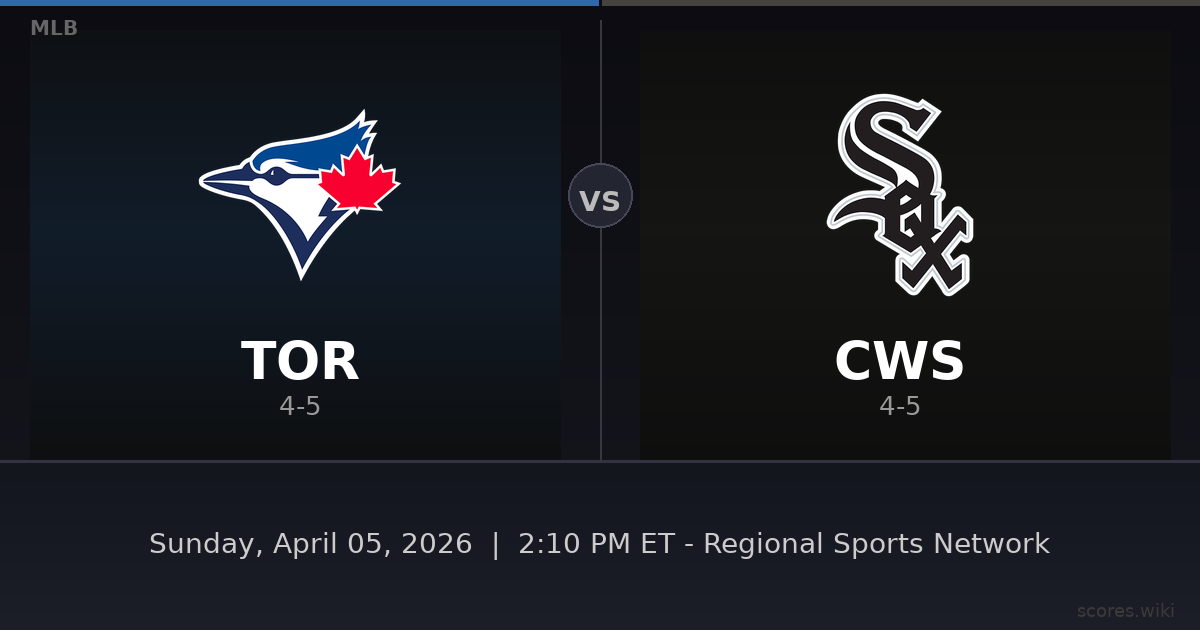 Toronto Blue Jays vs Chicago White Sox