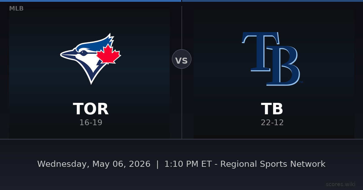 Toronto Blue Jays vs Tampa Bay Rays
