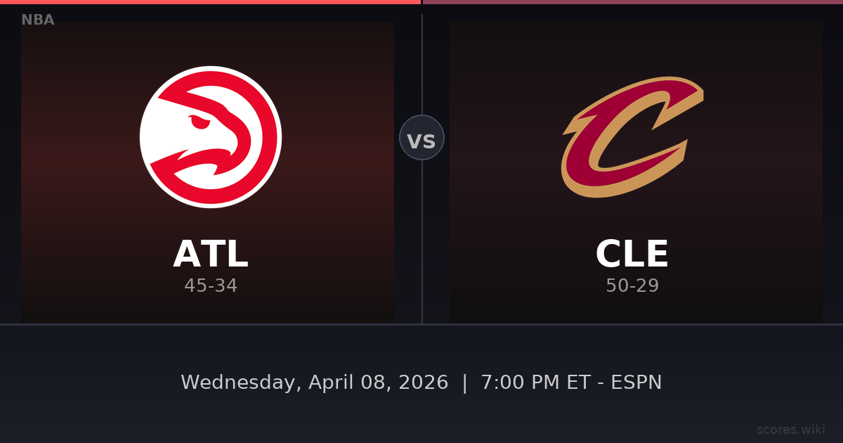 Atlanta Hawks vs Cleveland Cavaliers