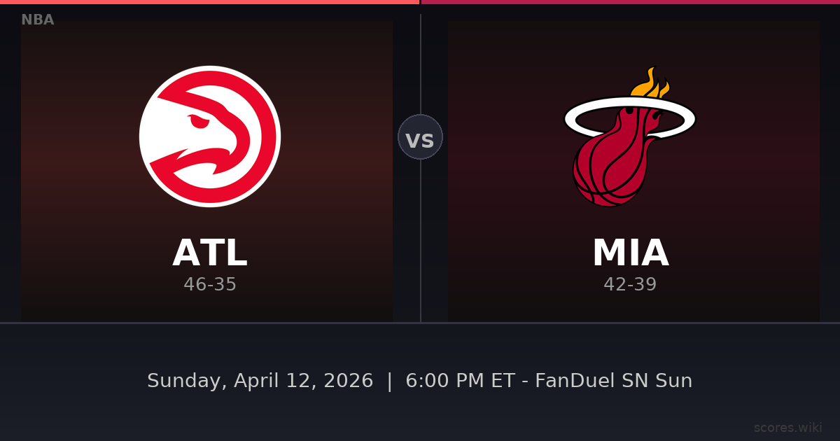 Atlanta Hawks vs Miami Heat