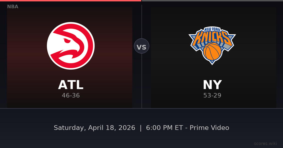 Atlanta Hawks vs New York Knicks