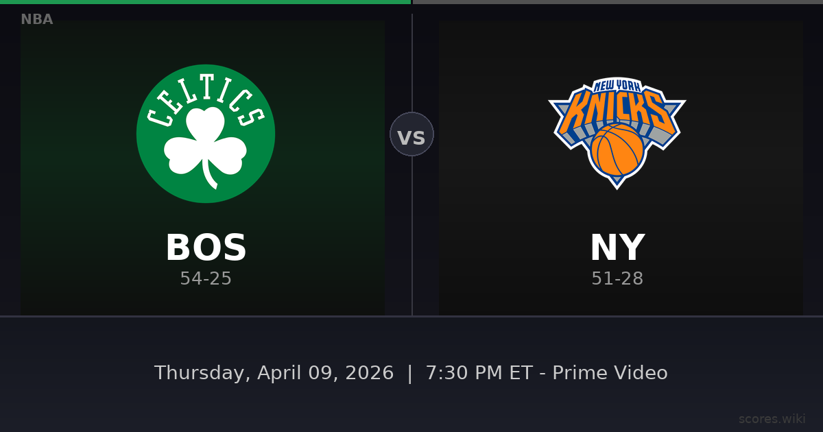 Boston Celtics vs New York Knicks