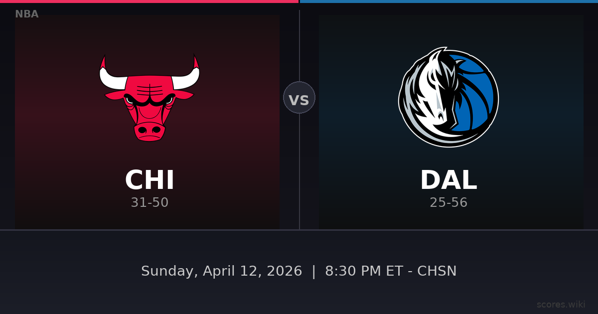 Chicago Bulls vs Dallas Mavericks