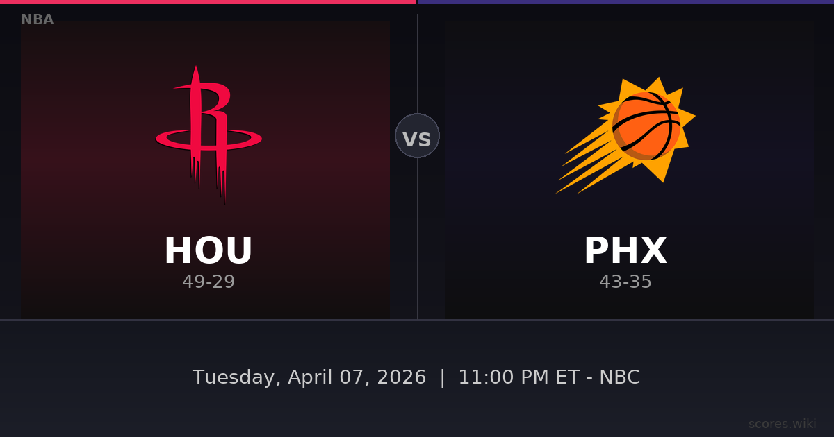 Houston Rockets vs Phoenix Suns