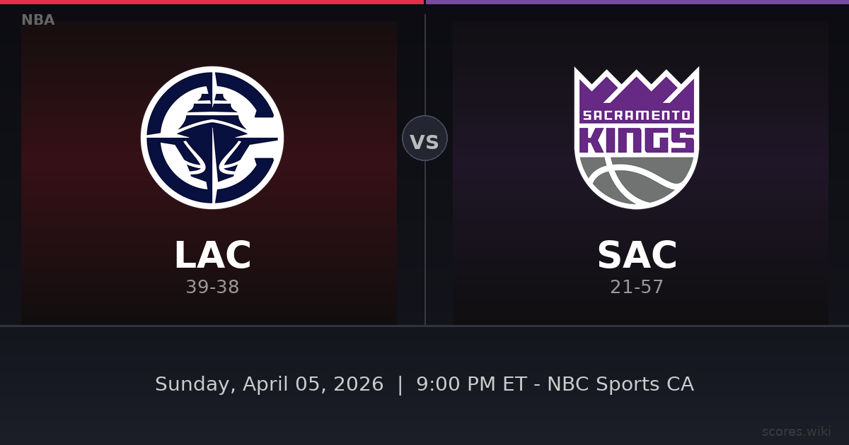 LA Clippers vs Sacramento Kings