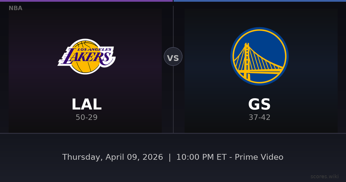 Los Angeles Lakers vs Golden State Warriors